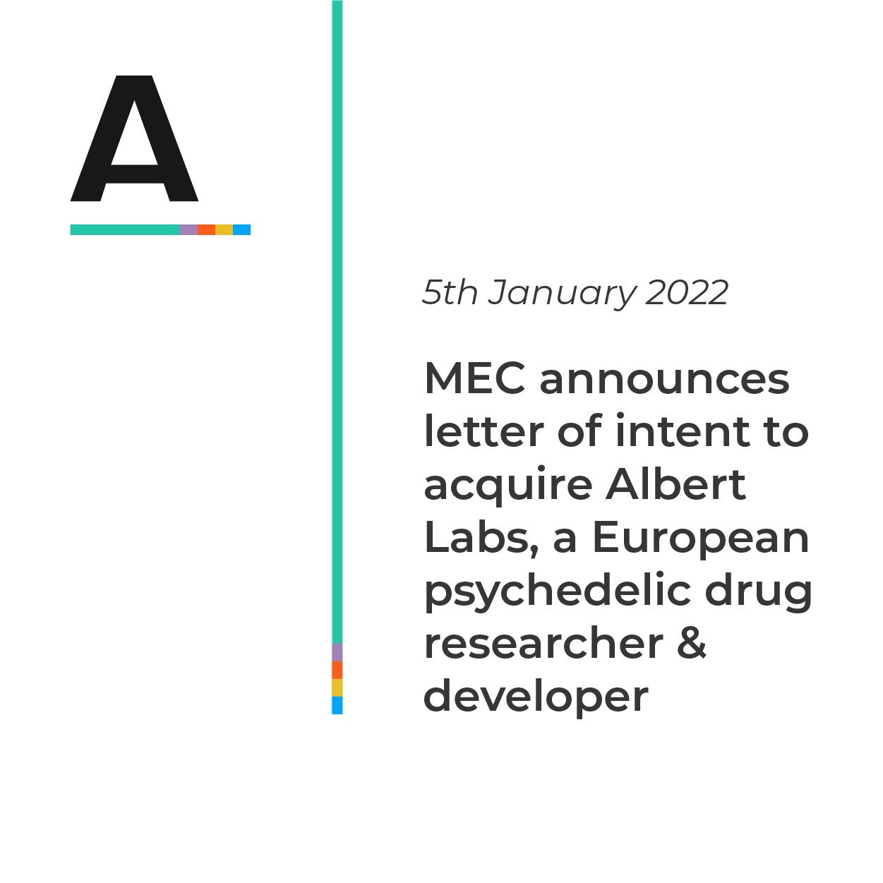 Read more about the article MEC announces letter of intent to acquire Albert Labs, a European psychedelic drug researcher & developer