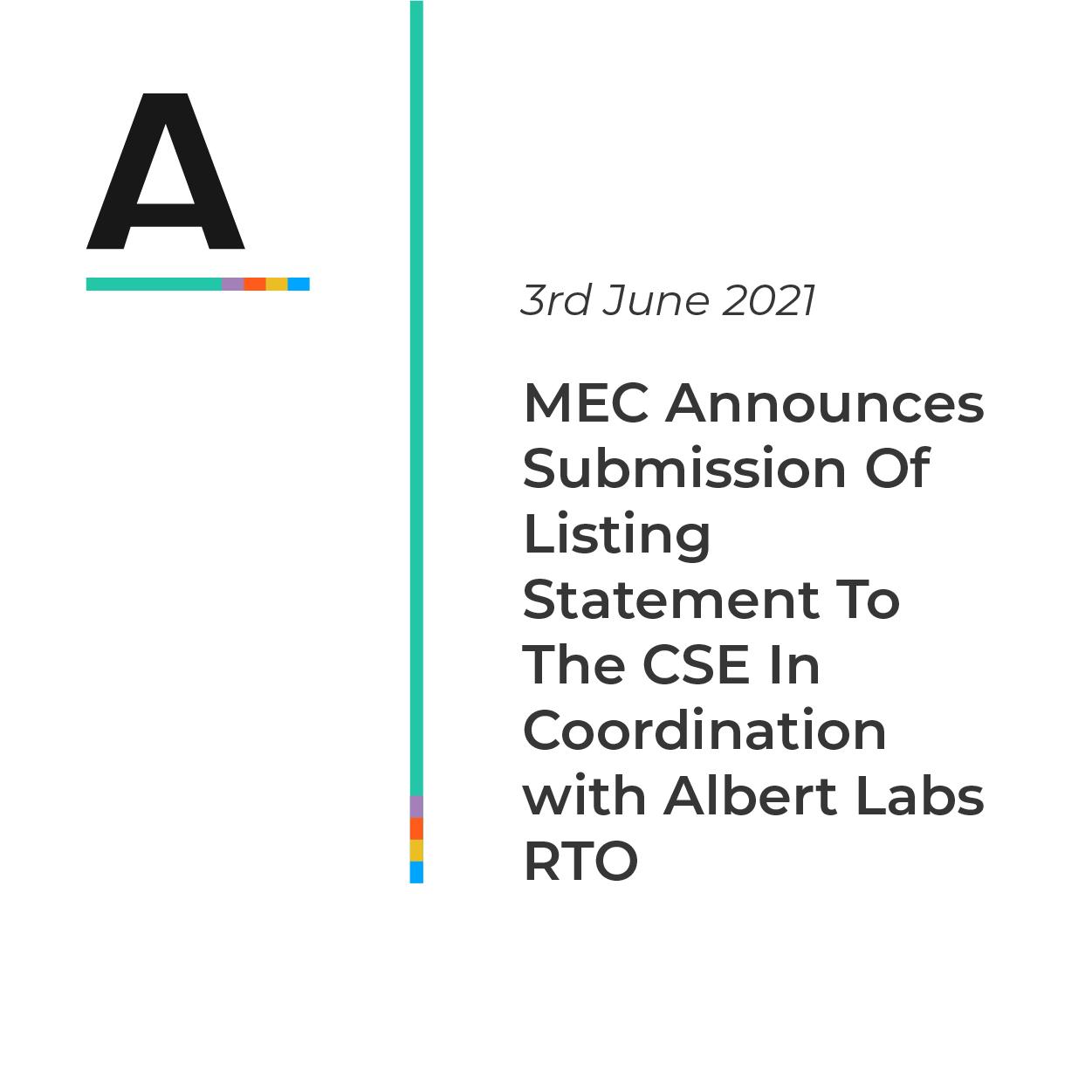 Read more about the article MEC Announces Submission Of Listing Statement To The CSE In Coordination with Albert Labs RTO