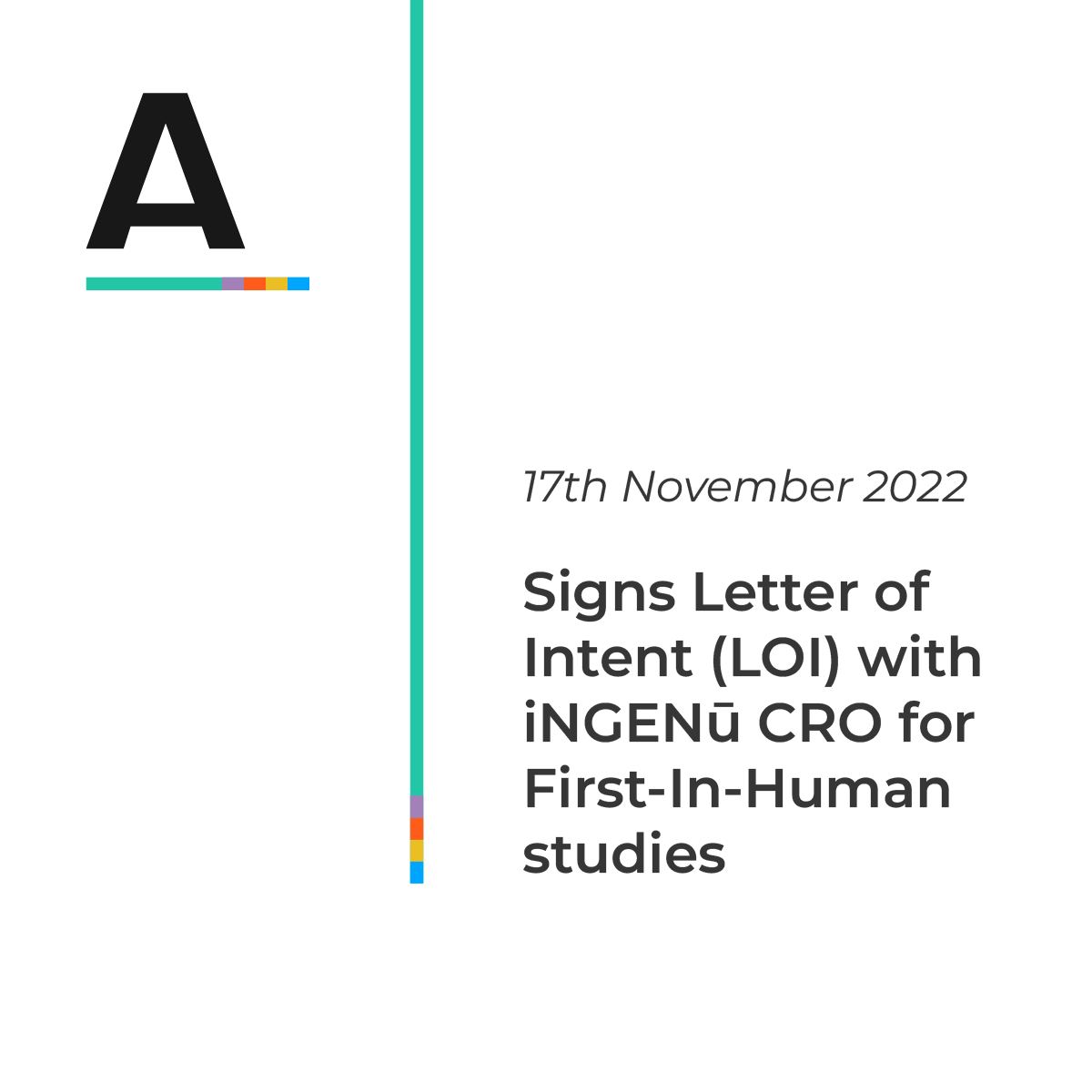 Read more about the article Letter of Intent (LOI) for First-In-Human studies with iNGENū CRO