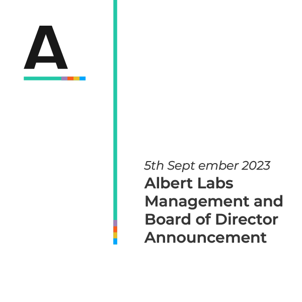 Albert Labs Management and Board of Director Announcement